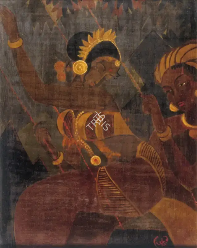 A.K. Haldar (Artist), Swing And Song, Painting