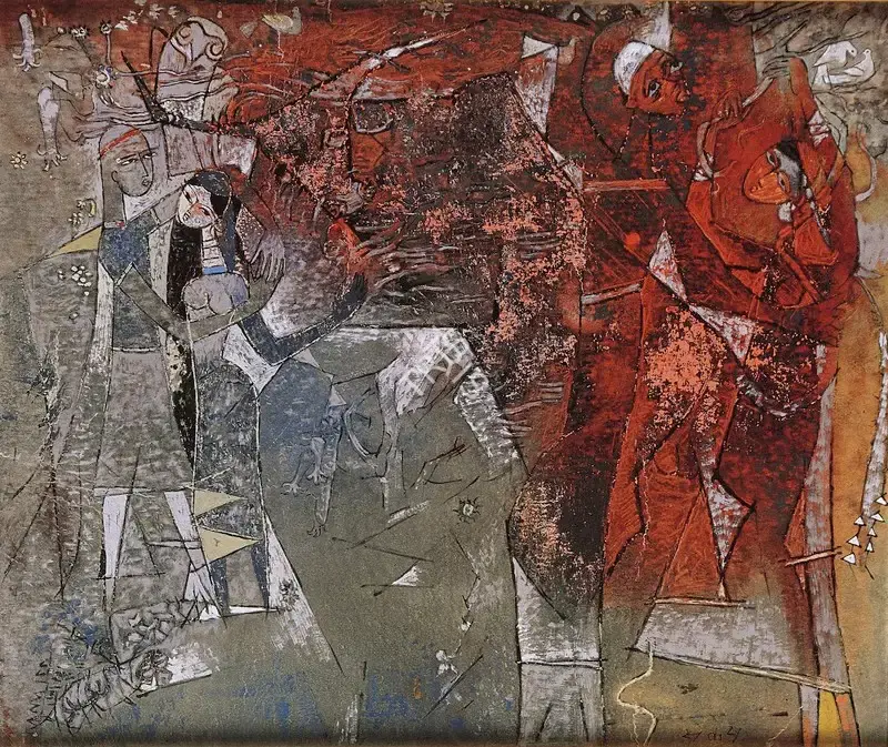 G.R. Santosh (Artist), Kashmir Series, 1957, Painting