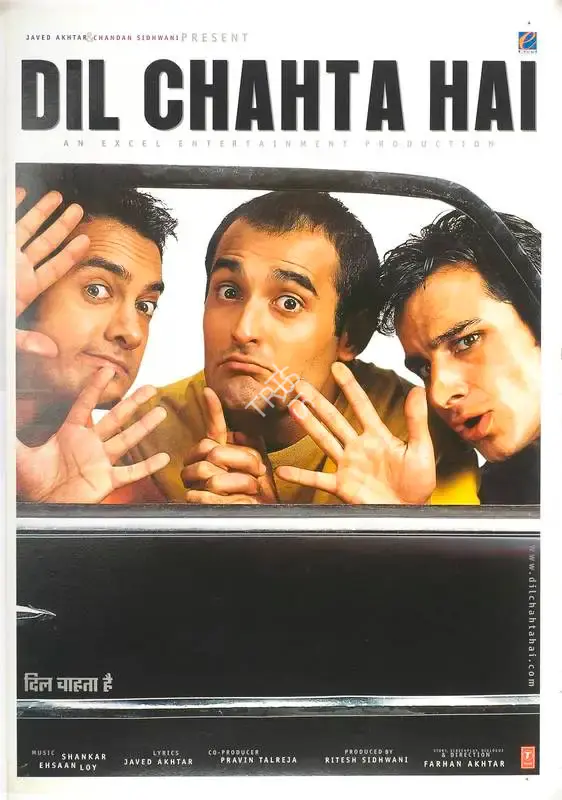 Farhan Akhtar (Producer), Dil Chahta Hai, 2001, Full Sheet Poster