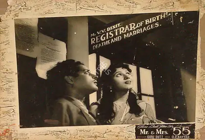 V.K. Murthy (Cinematographer), Mr And Mrs 55, 1955, Lobby Card