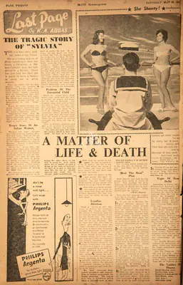 Khwaja Ahmad Abbas (Columnist), The Tragic Story of "Sylvia", 1959, Essay