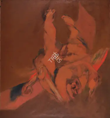 Tyeb Mehta (Artist), Falling Figure, 1968, Painting