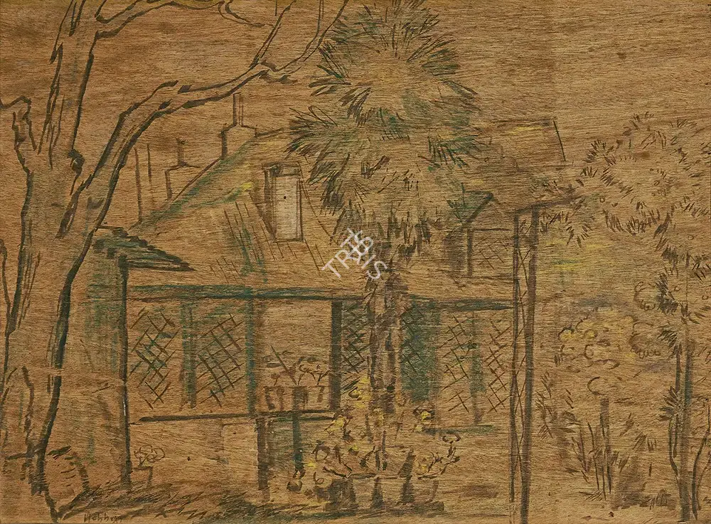 K.K. Hebbar (Artist), Untitled, 1960, Painting
