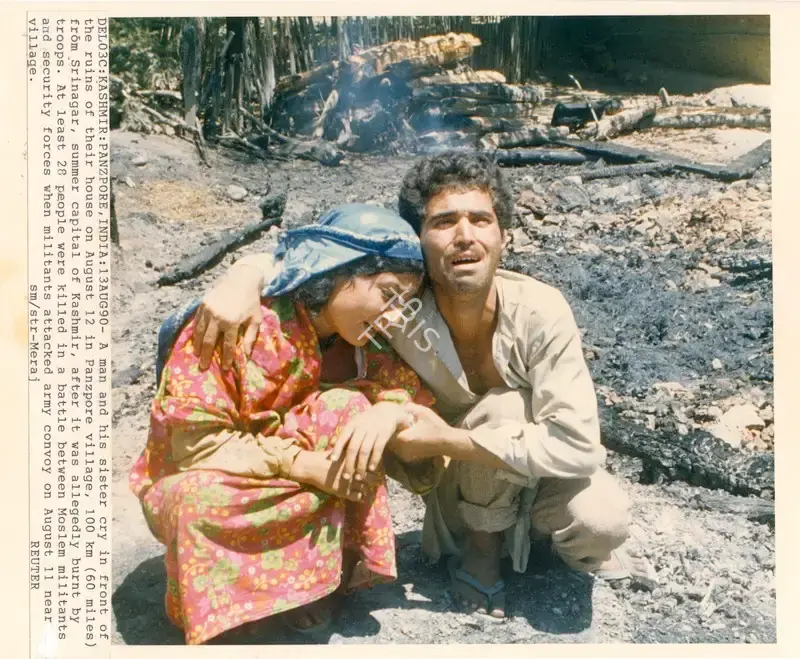 Meraj (Photographer), Del03C: Kashmir: Panzpore, India: 13Aug90, 1990, Contemporary Photograph