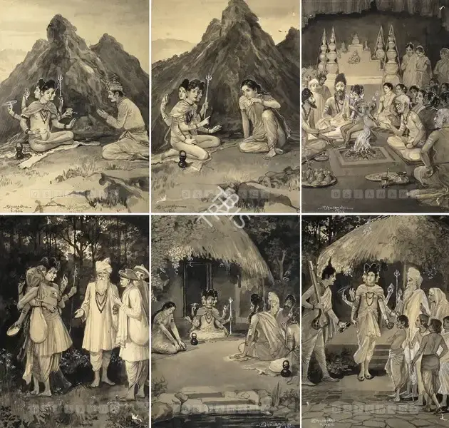M.V. Dhurandhar (Artist), Ramayana Series, 1928, Painting