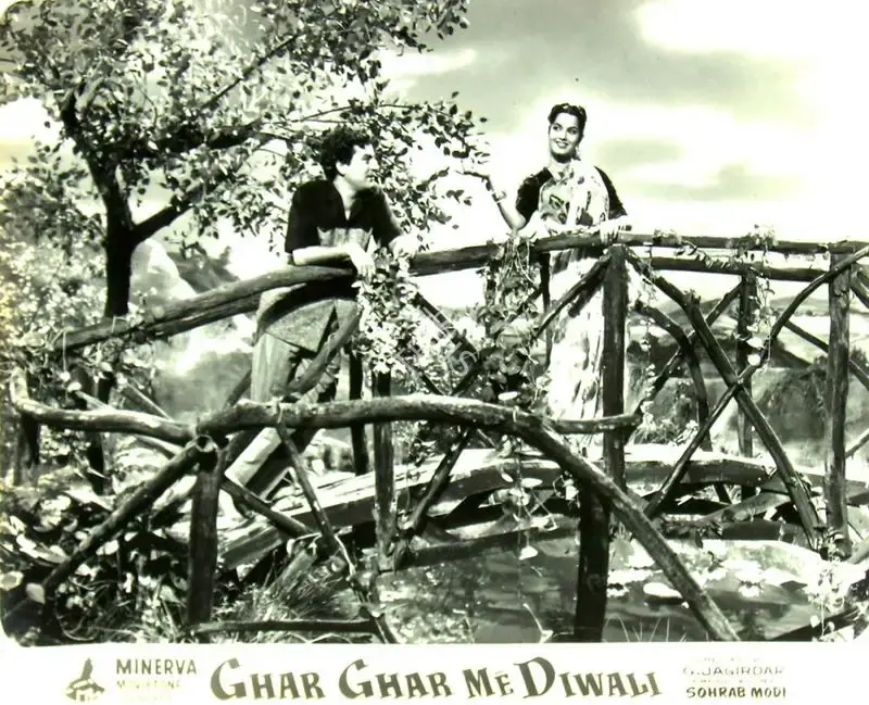 Sohrab Modi (Producer), Ghar Ghar Me Diwali, 1955, Lobby Card