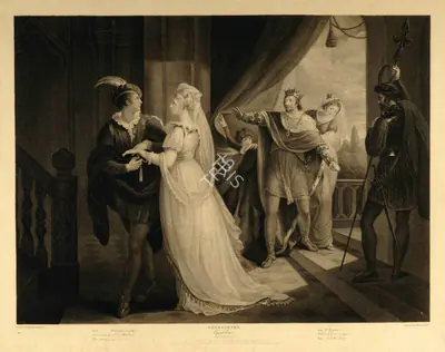 After William Hamilton (Artist), Cymbeline, 1793, Aquatint