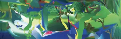 Nabibaksh Mansoori (Artist), I was on a Boat that Day, 2022, Painting