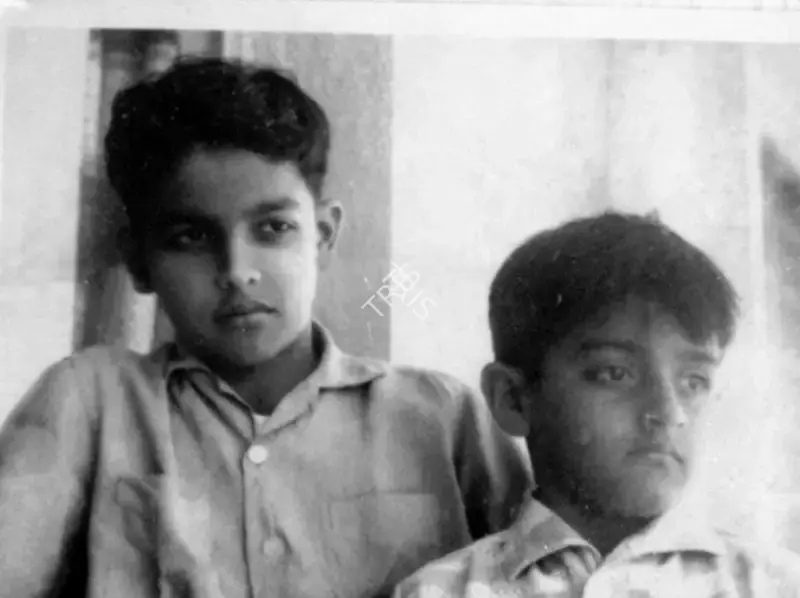 Unknown (Photographer), Mahesh Bhatt as a child, along with his brother, Photographic Still
