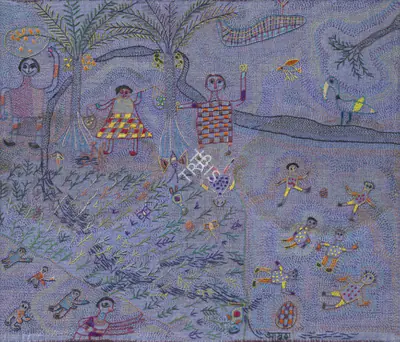 Mukherjee, Meera (Artist). Untitled, n.d. | Tapestry, Sa.Mum.10.12.25, 2025 · Saffronart