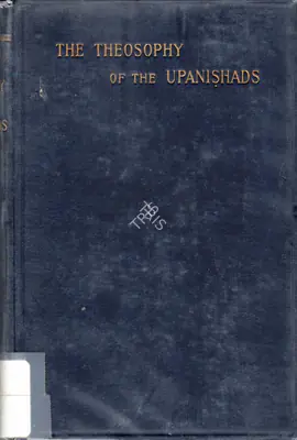 The Theosophy of the Upanishads, 1896, Edited Antiquarian Book