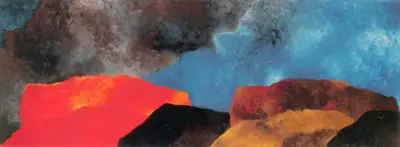 Padamsee, Akbar (Artist). Mirror-Image, 1996 | Painting, Ch.Lon/04.06.97, 1996