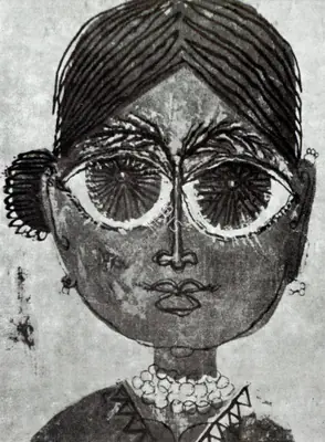 Laxman Pai (Artist), Face, Painting