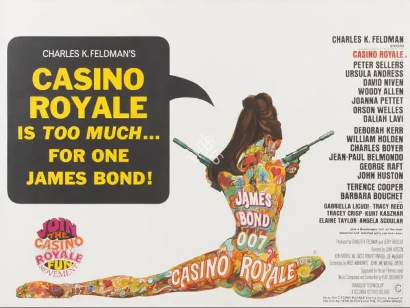 Jack Hildyard (Cinematographer), Casino Royale, 1967, Lobby Card