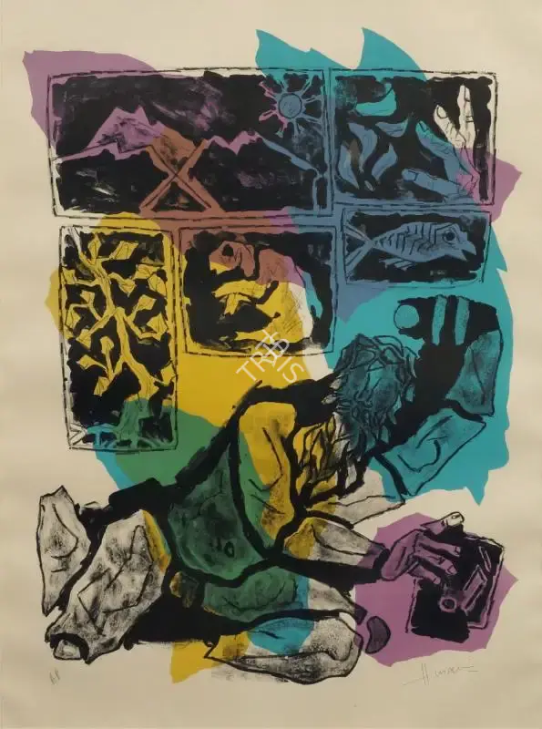 M.F. Husain (Artist), Untitled, Graphic Art
