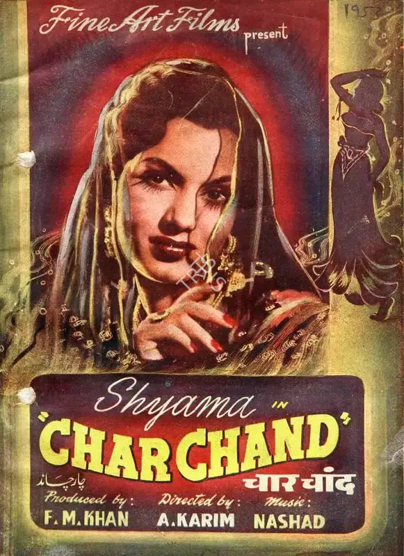 F.M. Khan (Producer), Char Chand, 1953, Song-Synopsis Booklet