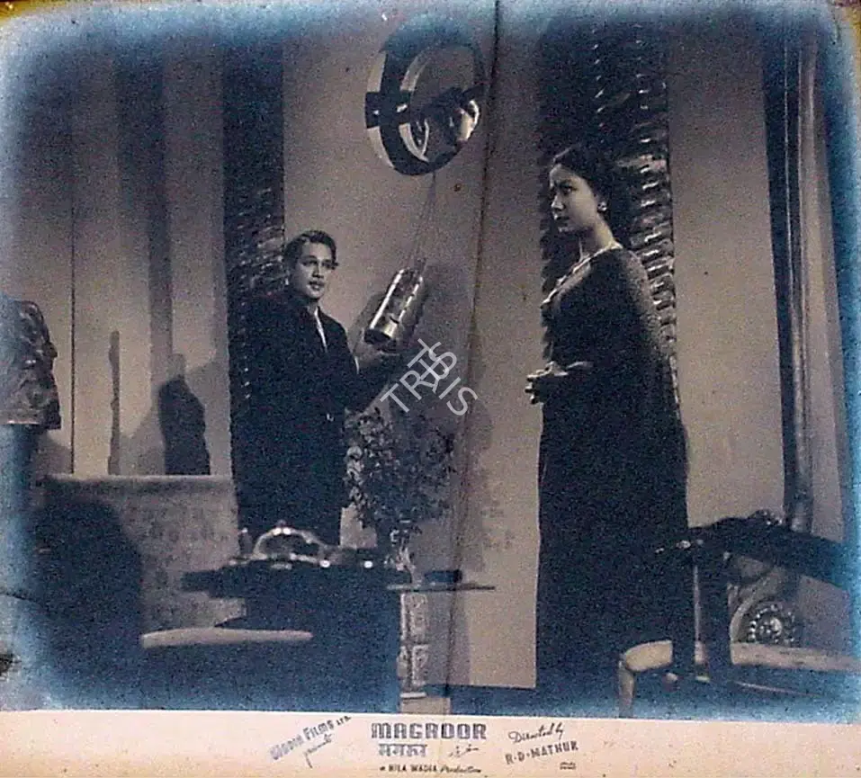 R.D. Mathur (Cinematographer), Magroor, 1950, Lobby Card