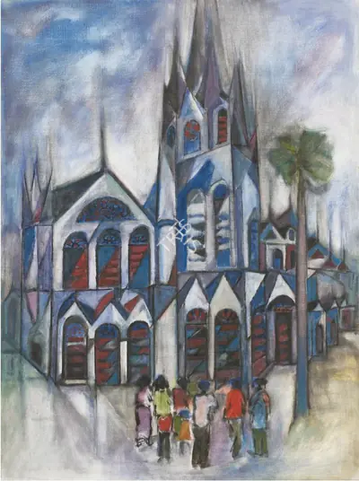 Akkitham Narayanan (Artist), School Days Revisited, 2012, Painting