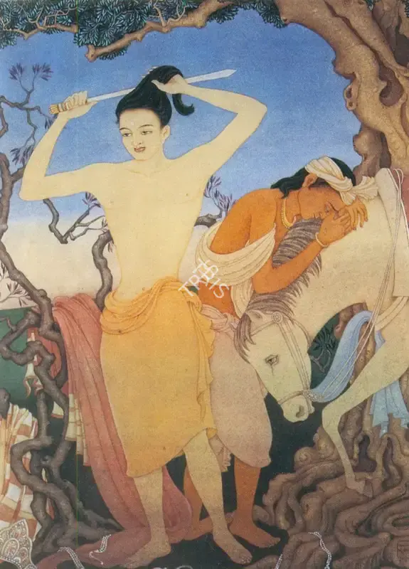 Roma Mukherjee (Artist), The Great Renunciation, Painting