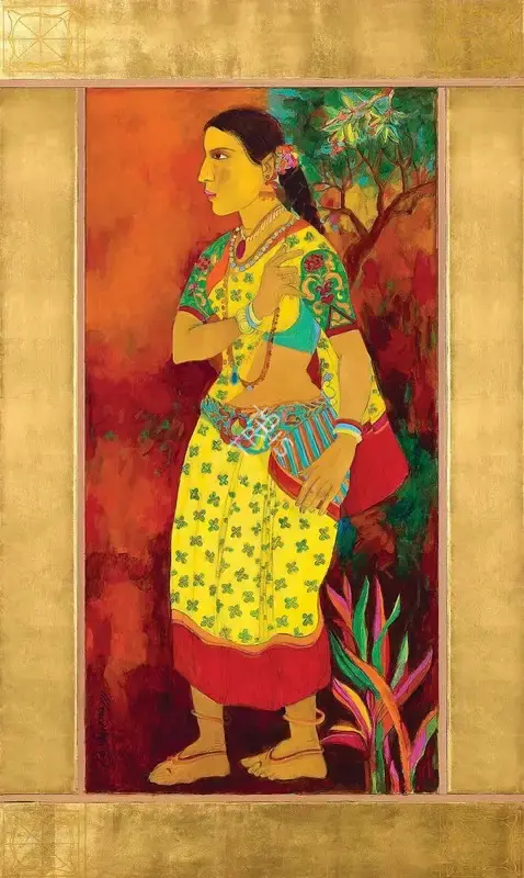 Goud, K. Laxma (Artist). Untitled, 2022 | Painting, AG.Onl/28.10.23, 2023 · Asta Guru