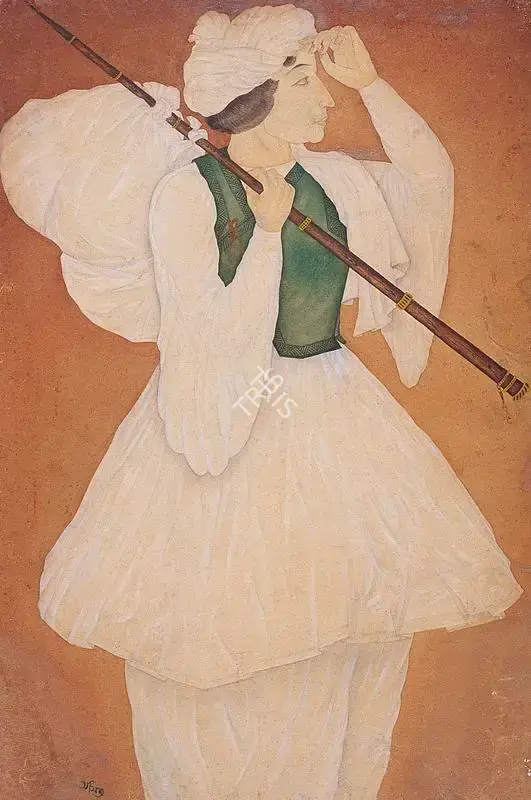 A.K. Haldar (Artist), Kabuliwala, 1941, Painting