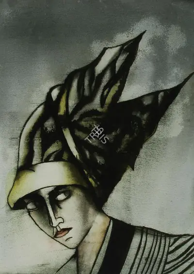 Anju Dodiya (Artist), Pagoda, 2004, Painting