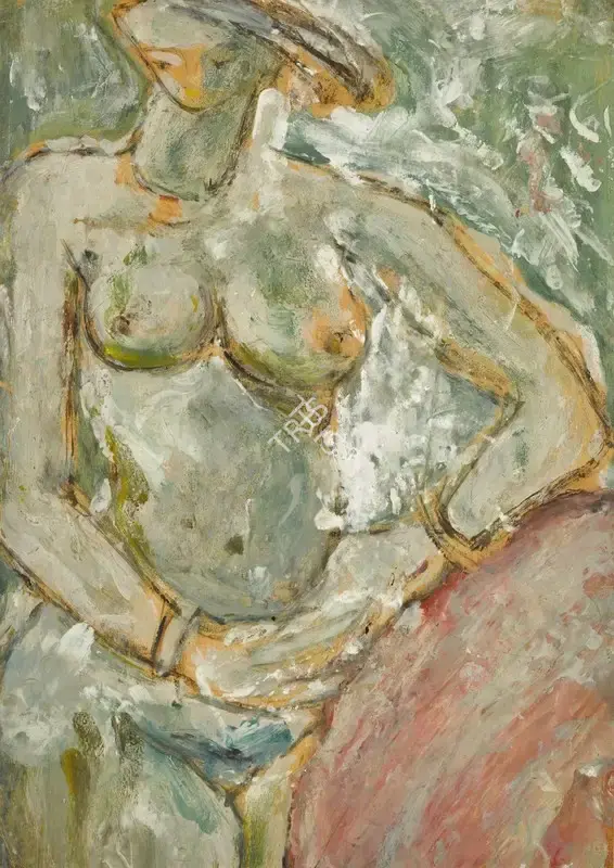 Sen, Sunil Madhav (Artist). Untitled (Nude), n.d. | Painting, So.Lon/26.10.21, 2021 · Sotheby's