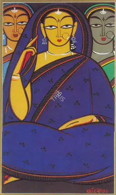 Bhavani Charan Law (Artist), Portrait of a Lady, 1935, Painting