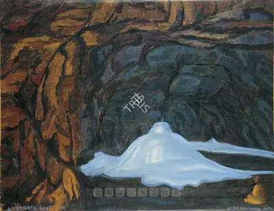Sass Elizabeth Brunner (Artist), Amarnath Cave, 1940, Painting