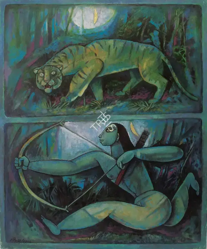 Bijon Choudhury (Artist), Untitled, 2001, Painting