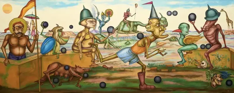 Gopikrishna (Artist), Kalapa Bhoomi, 2021, Painting