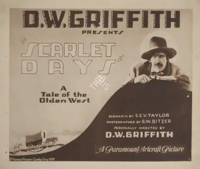 Dw Griffith (Director), Scarlet Days, 1919, Lobby card
