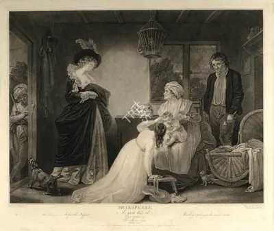 After Robert Smirke (Artist), As You Like It, 1801, Aquatint