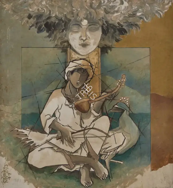 Biplab Biswas (Artist), Untitled, 1977, Painting