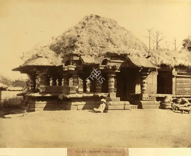 Colonel Thomas Biggs (Photographer), Belgaum. Porch of a Jain Temple, Antiquarian Photograph