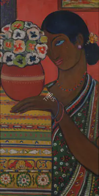 Rathin Maitra (Artist), Untitled, 1950, Painting