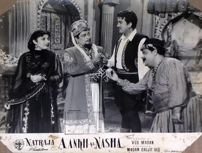 Daljeet (Producer), Aankh Ka Nasha, 1956, Lobby Card