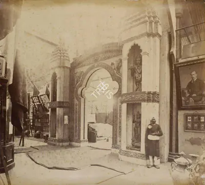 Shew Shankar Narayan (Photographer), North Entrance - Calcutta Court, 1883, Antiquarian Photograph