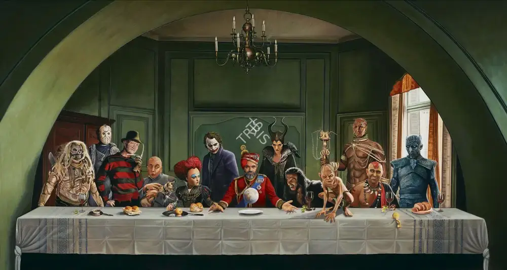 Suryakant Lokhande (Artist), Untitled (Last Supper), Painting