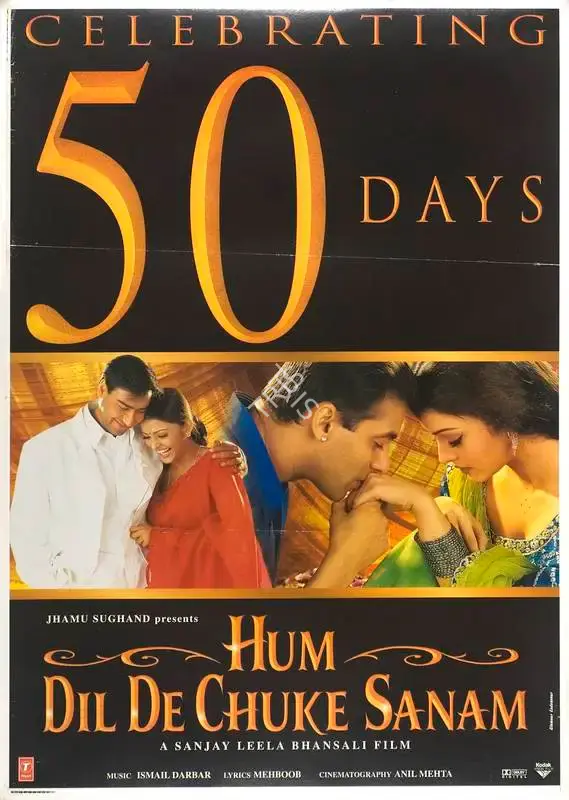 Jhamu Sughand (Producer), Hum Dil De Chuke Sanam, 1999, Full Sheet Poster