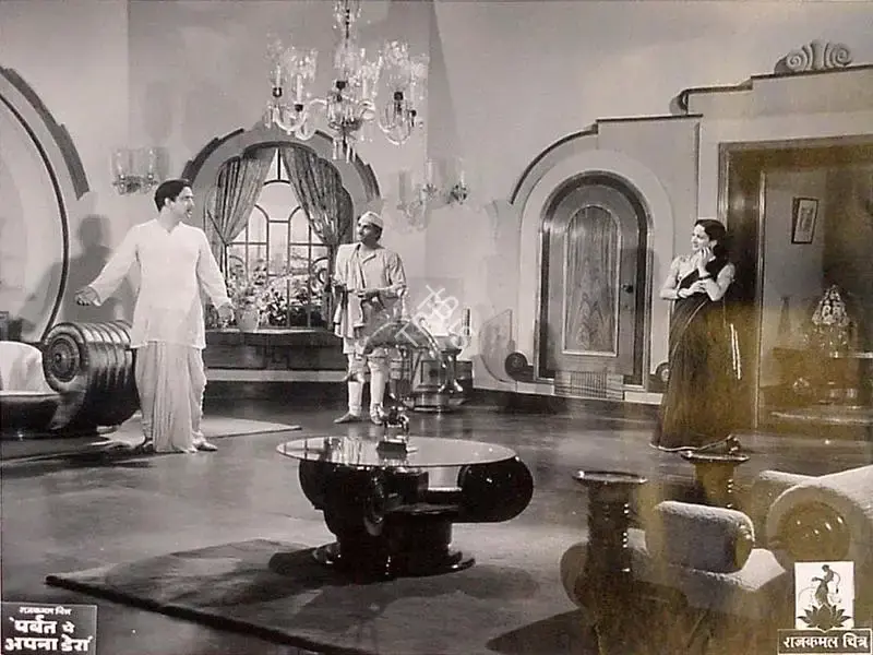 V. Shantaram (Director), Parbat Pe Apna Dera, 1944, Lobby Card