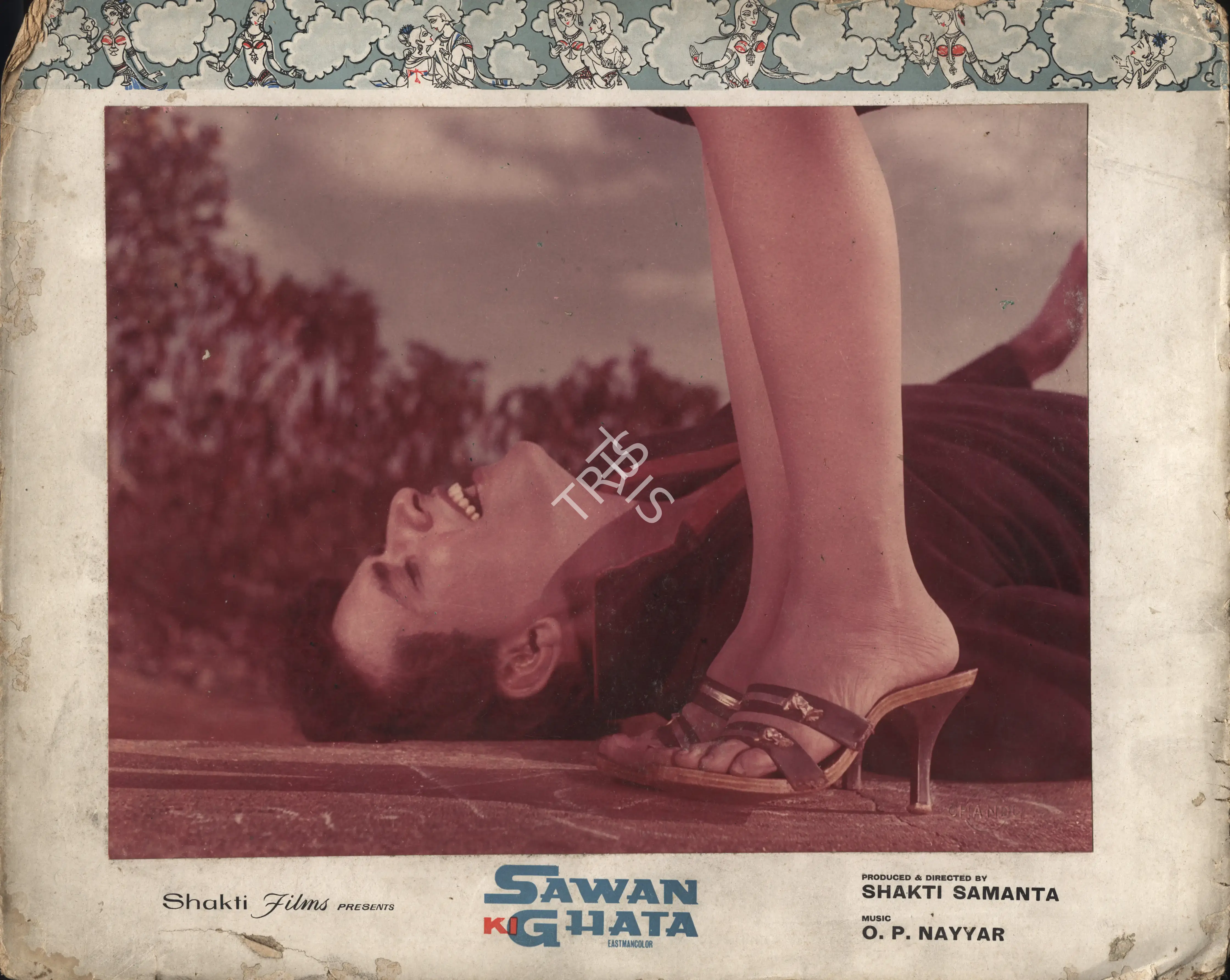 V.Gopi Krishna (Cinematographer), Sawan Ki Ghata, 1966, Photographic Still Mounted on Lobby Card