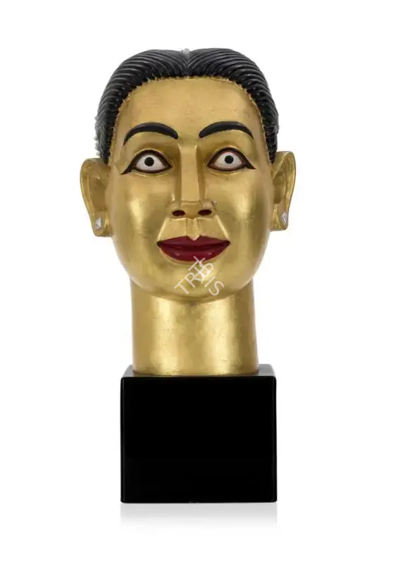 Reddy, Ravinder (Artist). Untitled (Head), n.d. | Sculpture, Sa.Onl/15.12.22, 2022 · Saffronart