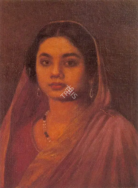 Mazumdar, Hemendranath (Artist). Woman in a Sari, n.d. | Painting, So.Del/09.10.92
