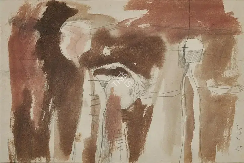 Somnath Hore (Artist), Untitled, 1965, Painting
