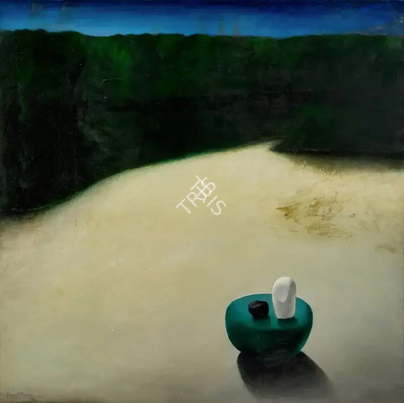 Paramjit Singh (Artist), Near the Woods, 1970, Painting