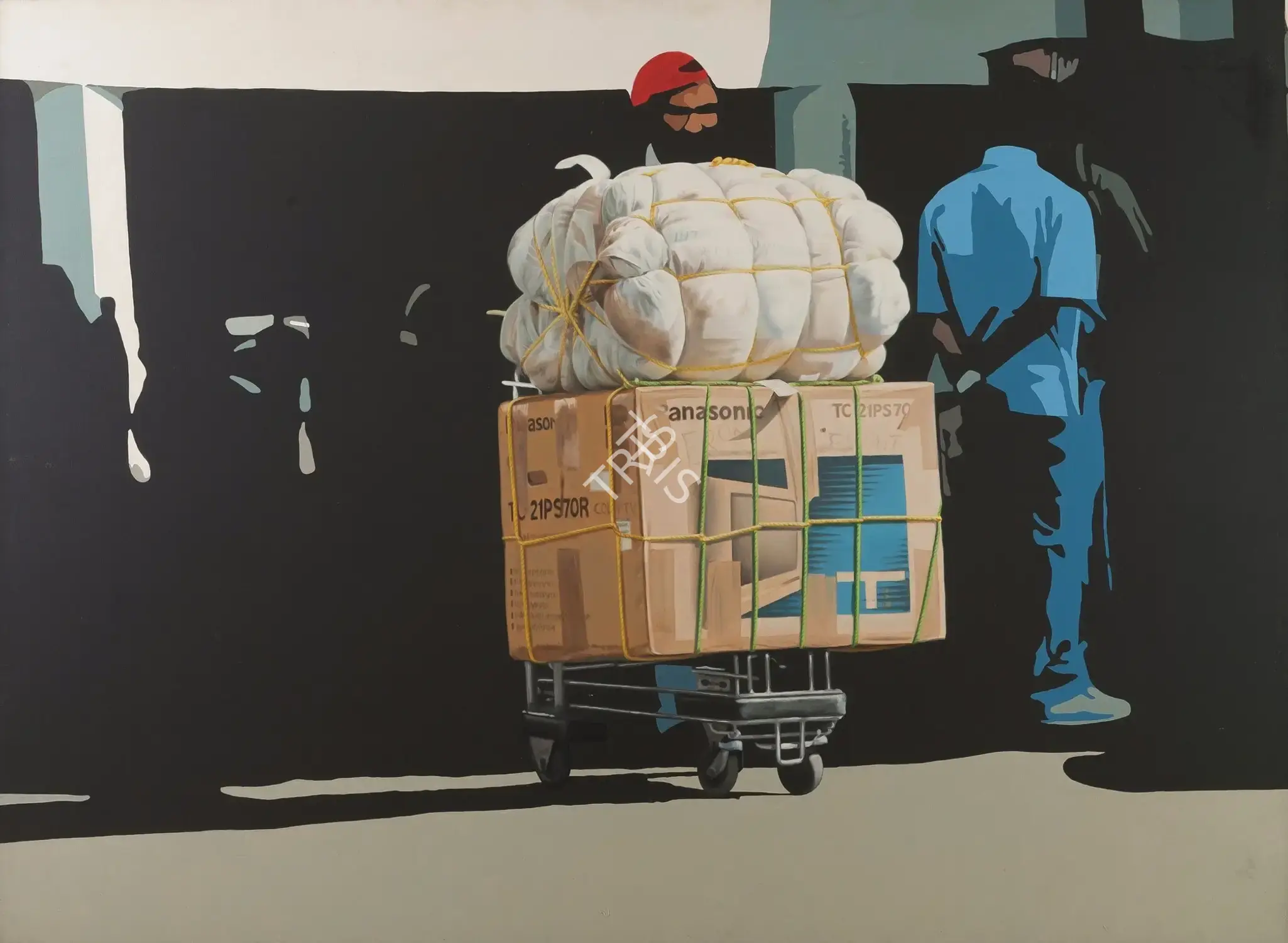 Subodh Gupta (Artist), Sat Samunder Par (9), 2004, Painting