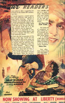 Frank Moraes (Editor), Filmfare, 1952, Magazine