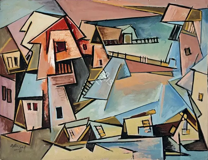 G.R. Santosh (Artist), Untitled, 1955, Painting