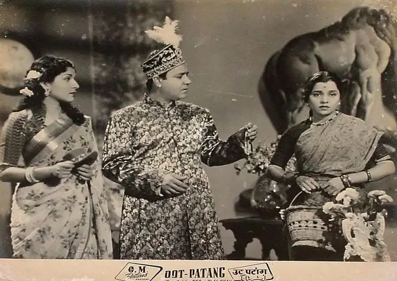 Chandulal J. Shah (Director), Oot Patang, 1955, Lobby Card